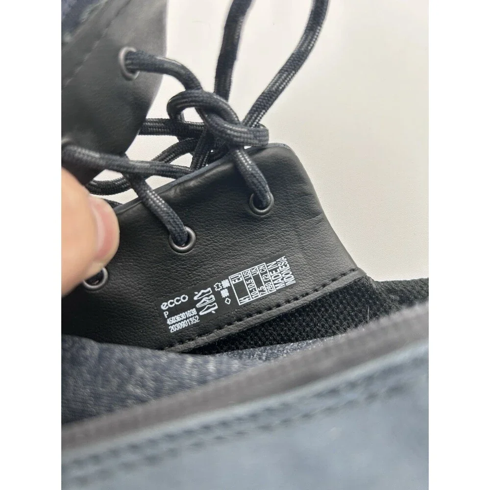 ECCO Soft 7 Tred Blue WP Nubuck Zip/ Lace Up Gore-tex Comfort Sneaker 10-10.5